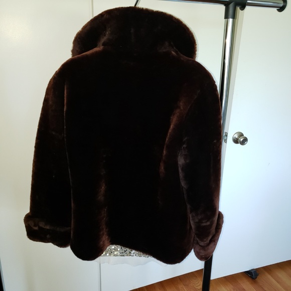 VINTAGE Annis Furs Mouton lamb fur coat - Picture 4 of 12